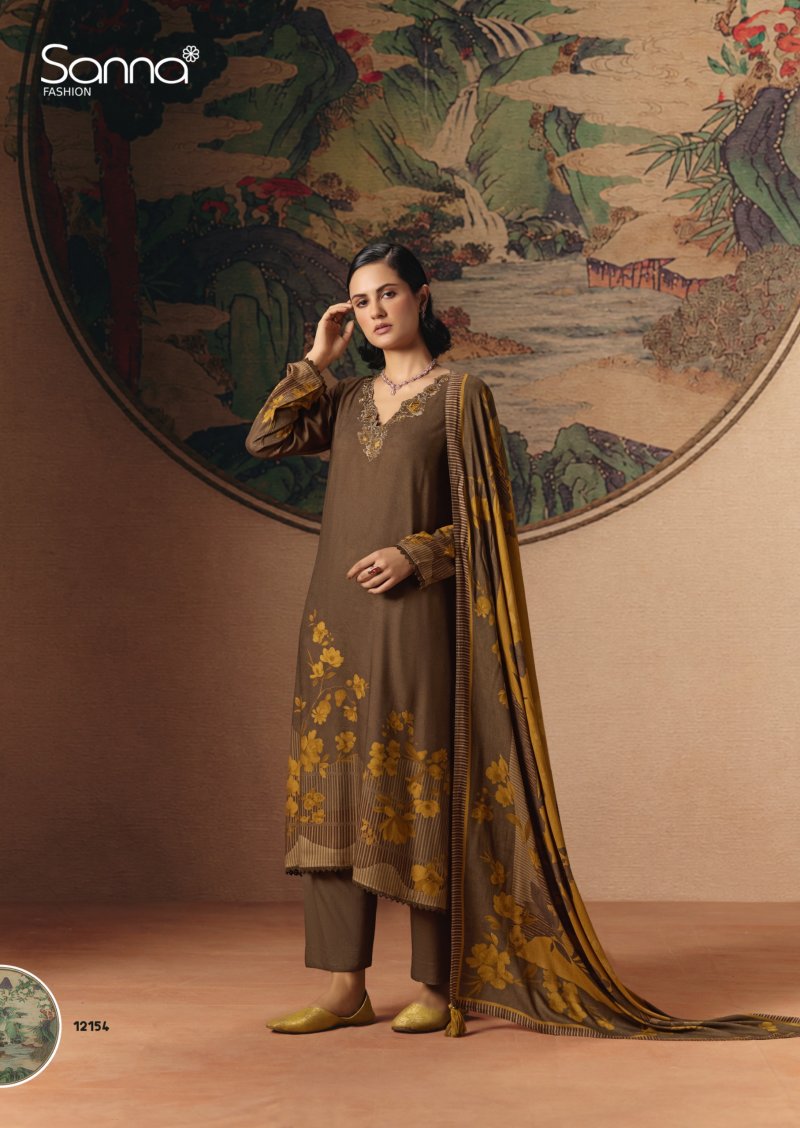 Elle By Sanna Viscose Pashmina Dress Materials